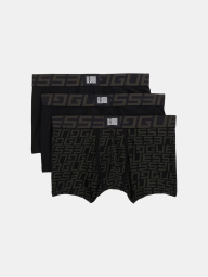 Набор мужских трусов Guess транки 3 шт 1159851806 (Черный/Серый M)