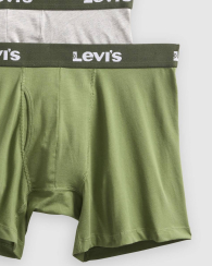 Набор мужских трусов боксеров Levi's 3 шт 1159857826 (Серый/Зеленый XL)