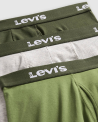 Набор мужских трусов боксеров Levi's 3 шт 1159857826 (Серый/Зеленый XL)