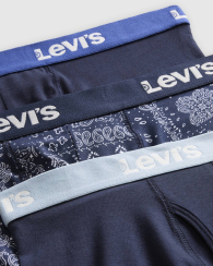 Набор мужских трусов боксеров Levi's 3 шт 1159857827 (Синий XL)