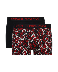 Чоловічі труси транки Armani Exchange набір 1159860059 (Чорний/Червоний XXL)