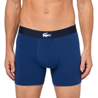 Набор фирменных мужских трусов Lacoste боксеры 3 шт 1159861160 (Синий/Серый L)