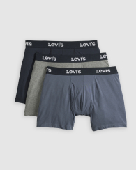 Набор мужских трусов боксеров Levi's 3 шт 1159861672 (Черный/Серый XL)