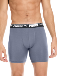 Фирменные мужские трусы боксеры PUMA набор 1159865132 (Черный/Серый M)