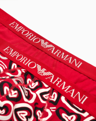 Мужские трусы брифы Emporio Armani набор 1160153129 (Черный/Красный XXL)