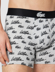 Чоловічі труси боксери Lacoste 1161215413 (Сірий XL)