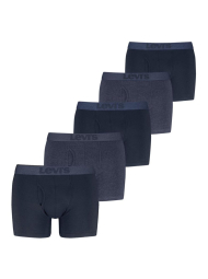 Набір чоловічих трусів боксерів Levi's 5 шт 1161314525 (Синій XL)