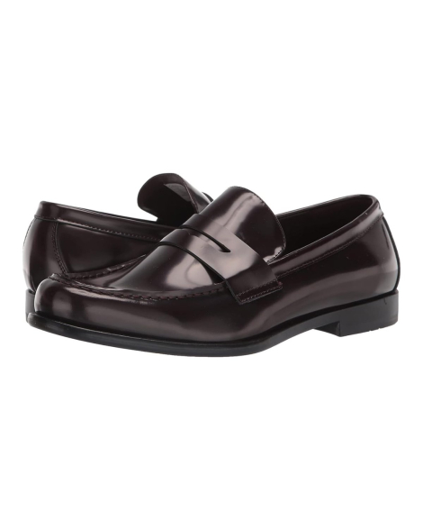 Мужские кожаные лоферы Crispo Calvin Klein 46 (12 US) 31 см Коричневый 1159863237