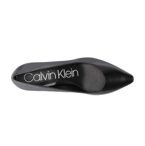 Женские кожаные туфли-лодочки Nita Calvin Klein с острым носком 36,5 (6 US) 23 см Черный 1159840307