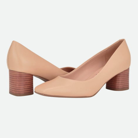 Женские кожаные туфли-лодочки Alanta2 Calvin Klein 37 (6,5 US) 24 см Бежевый 1159849025