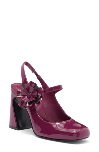 Лакированные туфли Karl Lagerfeld Paris на каблуке 37,5 (7 US) 24 см Бордовый 1159852004