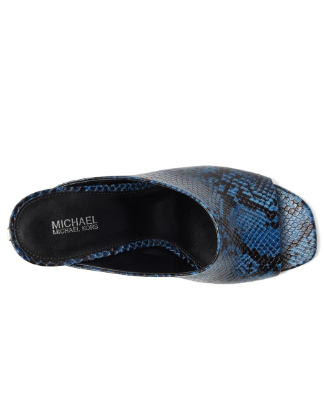 Женские кожаные туфли-мюли Luna Michael Kors на каблуке 36 (6 US) 23 см Синий 1159852855