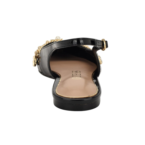 Женские лакированные мюли GUESS слингбэки 37,5 (7 US) 24,5 см Черный 1159854477