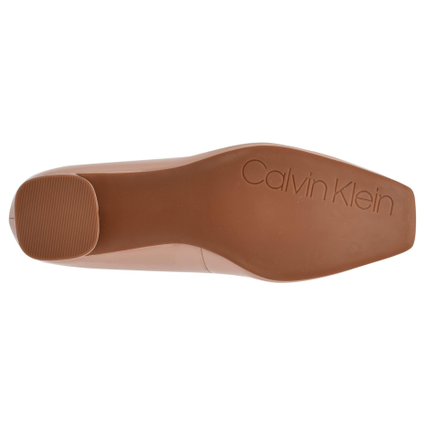 Лакированные туфли Alanta Calvin Klein на каблуке 37 (6,5 US) 24 см Бежевый 1159861021