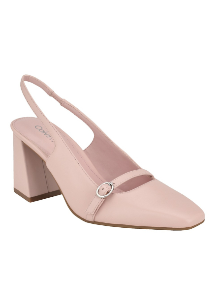 Кожаные туфли Ellisa Calvin Klein на каблуке 38,5 (8 US) 26 см Розовый 1159861107