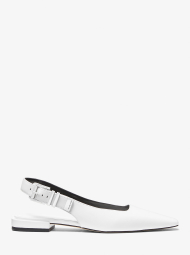 Женские туфли Michael Kors слингбэки из натуральной кожи 36,5 (6,5 US) 25 см Белый 1159840849