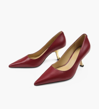 Жіночі туфлі з натуральної шкіри Luna Michael Kors на підборах 38,5 (8 US) 24,5 см Бордовий 1159851330