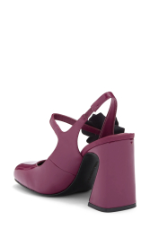 Лакированные туфли Karl Lagerfeld Paris на каблуке 37,5 (7 US) 24 см Бордовый 1159852004