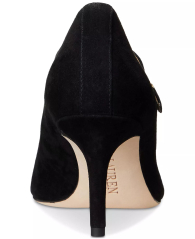 Женские замшевые туфли Ralph Lauren на каблуке 40 (10 US) 27 см Черный 1159859353