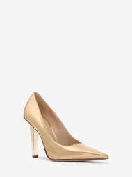 Женские кожаные туфли Halle Michael Kors на каблуке 36 (6 US) 24 см Золотистый 1159861336