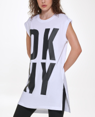 Женская туника DKNY с логотипом 1160057630 (Белый S)