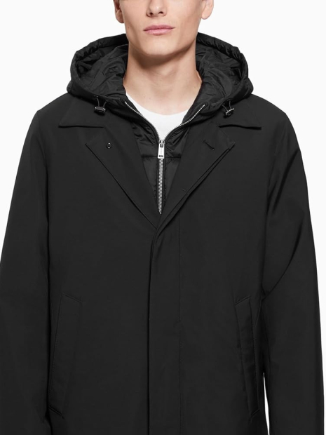 Подовжена чоловіча куртка Guess 1159847348 (Чорний M)