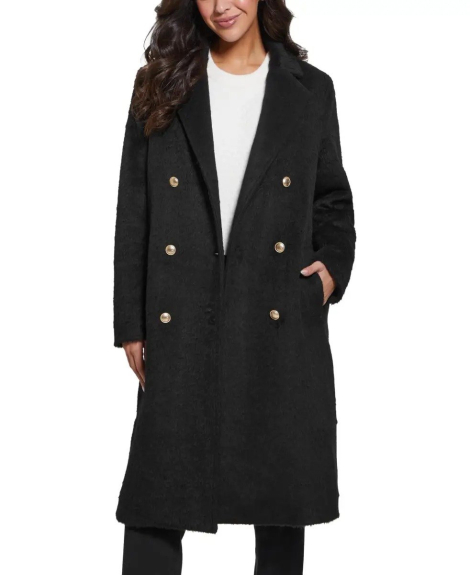 Женское двубортное пальто Guess 1159850022 (Черный XS)