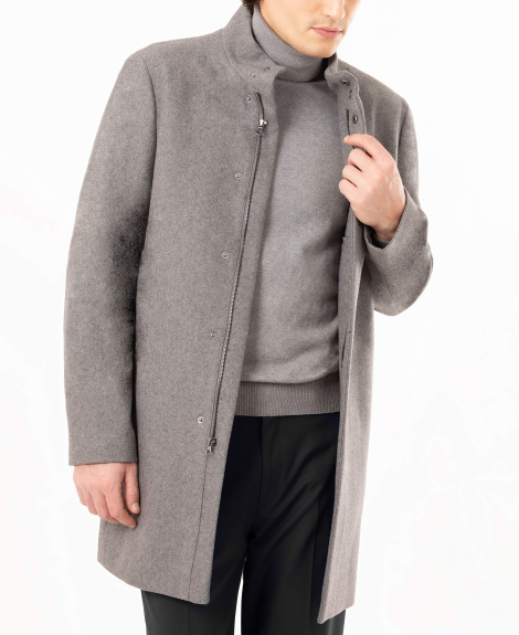 Чоловіче пальто із змішаної вовни Calvin Klein 1159850502 (Сірий 48)