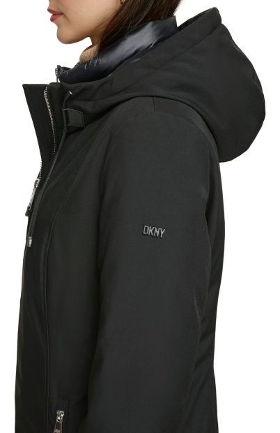 Женская теплая куртка DKNY 1159850740 (Черный XL)
