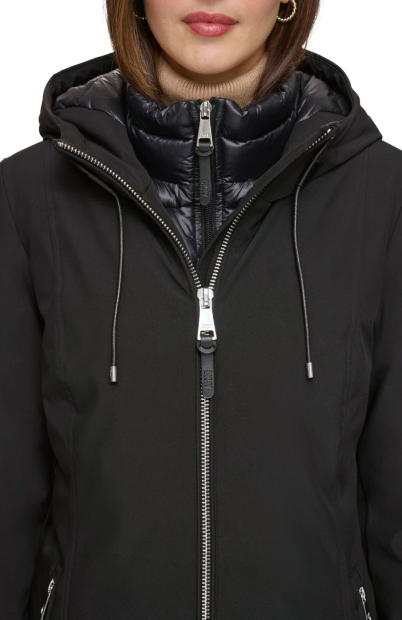 Женская теплая куртка DKNY 1159850740 (Черный XL)