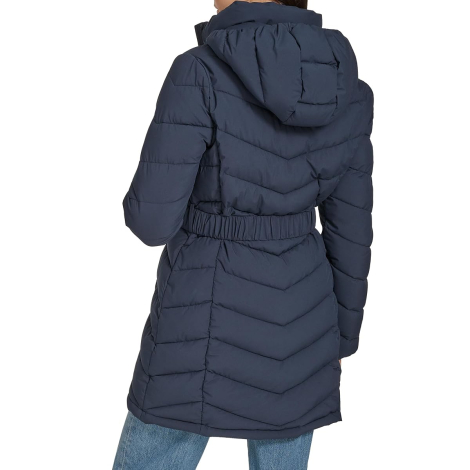 Подовжена жіноча куртка Calvin Klein з поясом 1159851430 (Синій XS)