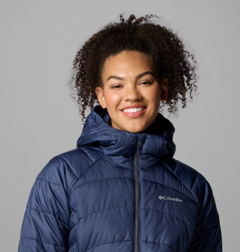 Женская удлиненная куртка Columbia с капюшоном 1159851444 (Синий M)