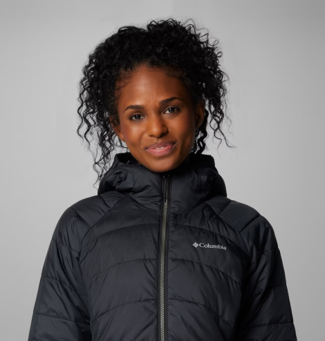 Женская удлиненная куртка Columbia с капюшоном 1159851988 (Черный S)