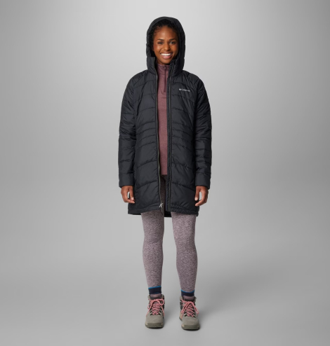 Женская удлиненная куртка Columbia с капюшоном 1159851988 (Черный S)