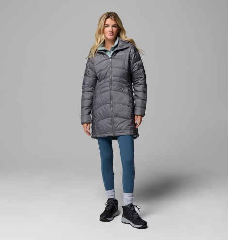 Женская длинная куртка Columbia с капюшоном 1159853294 (Серый M)