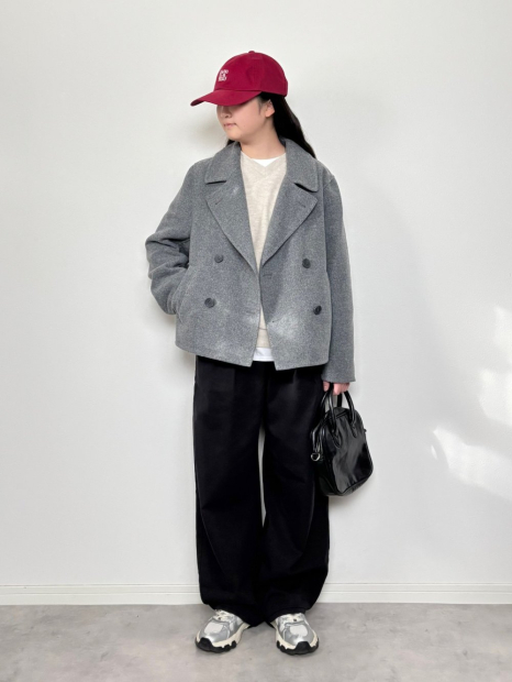 Жіноче коротке пальто Uniqlo 1159853416 (Сірий XL)