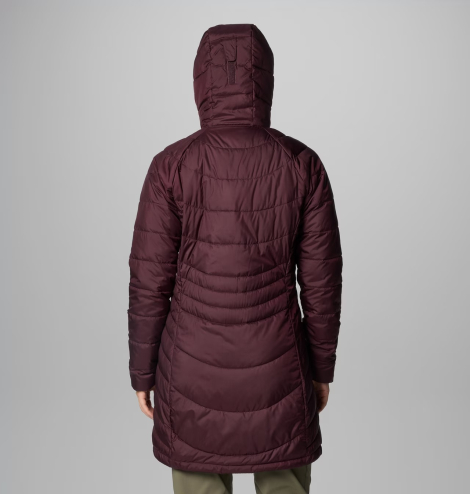 Женская удлиненная куртка Columbia с капюшоном 1159855873 (Бордовый M)