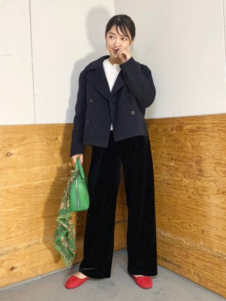 Женское короткое пальто Uniqlo 1159855893 (Синий L)