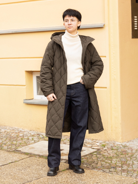 Длинная куртка PUFFERTECH UNIQLO 1159860431 (Зеленый S)