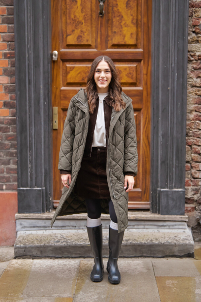 Длинная куртка PUFFERTECH UNIQLO 1159860431 (Зеленый S)