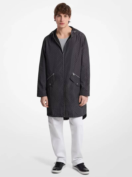 Двостороння чоловіча куртка Michael Kors подовжена куртка 1159860817 (Чорний/Синій M)