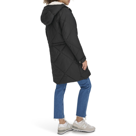 Женская куртка Levi's пуховик с капюшоном 1159861808 (Черный L)
