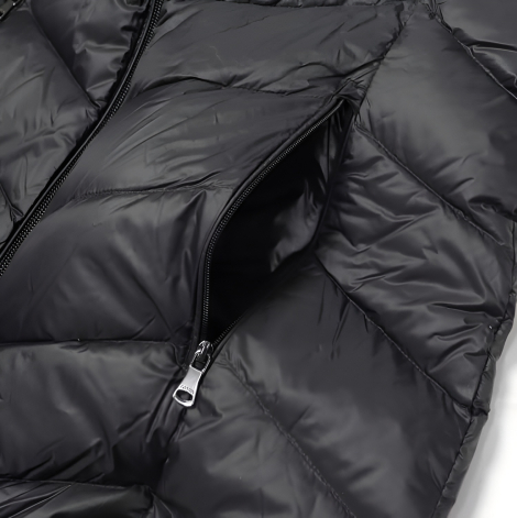 Удлинённая куртка Calvin Klein с капюшоном 1162893198 (Черный L)