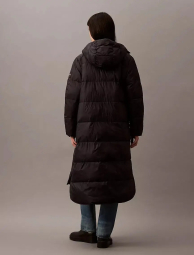 Подовжена куртка-пуховик Calvin Klein з капюшоном 1159839214 (Чорний L)