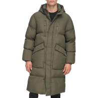Мужская длинная куртка DKNY с капюшоном 1159844598 (Зеленый XL)