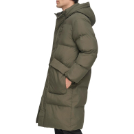 Мужская длинная куртка DKNY с капюшоном 1159844598 (Зеленый XL)