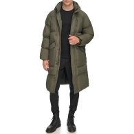 Мужская длинная куртка DKNY с капюшоном 1159844598 (Зеленый XL)
