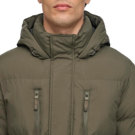 Мужская длинная куртка DKNY с капюшоном 1159844598 (Зеленый XL)