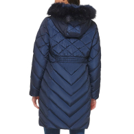 Женский стеганый пуховик Tommy Hilfiger на молнии 1159851386 (Синий XL)