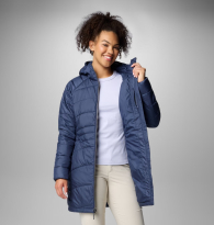 Женская удлиненная куртка Columbia с капюшоном 1159851444 (Синий M)